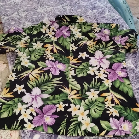 Go Barefoot short sleeve Hawaiian shirt size XL - Picture 8 of 8